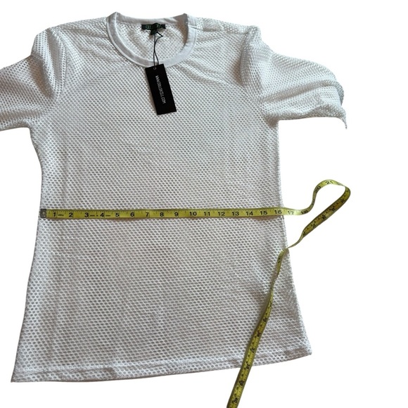 CLUB EXX WHITE MESH LONG SLEEVE TOP – DOLLS KILL – NWT - Picture 6 of 9